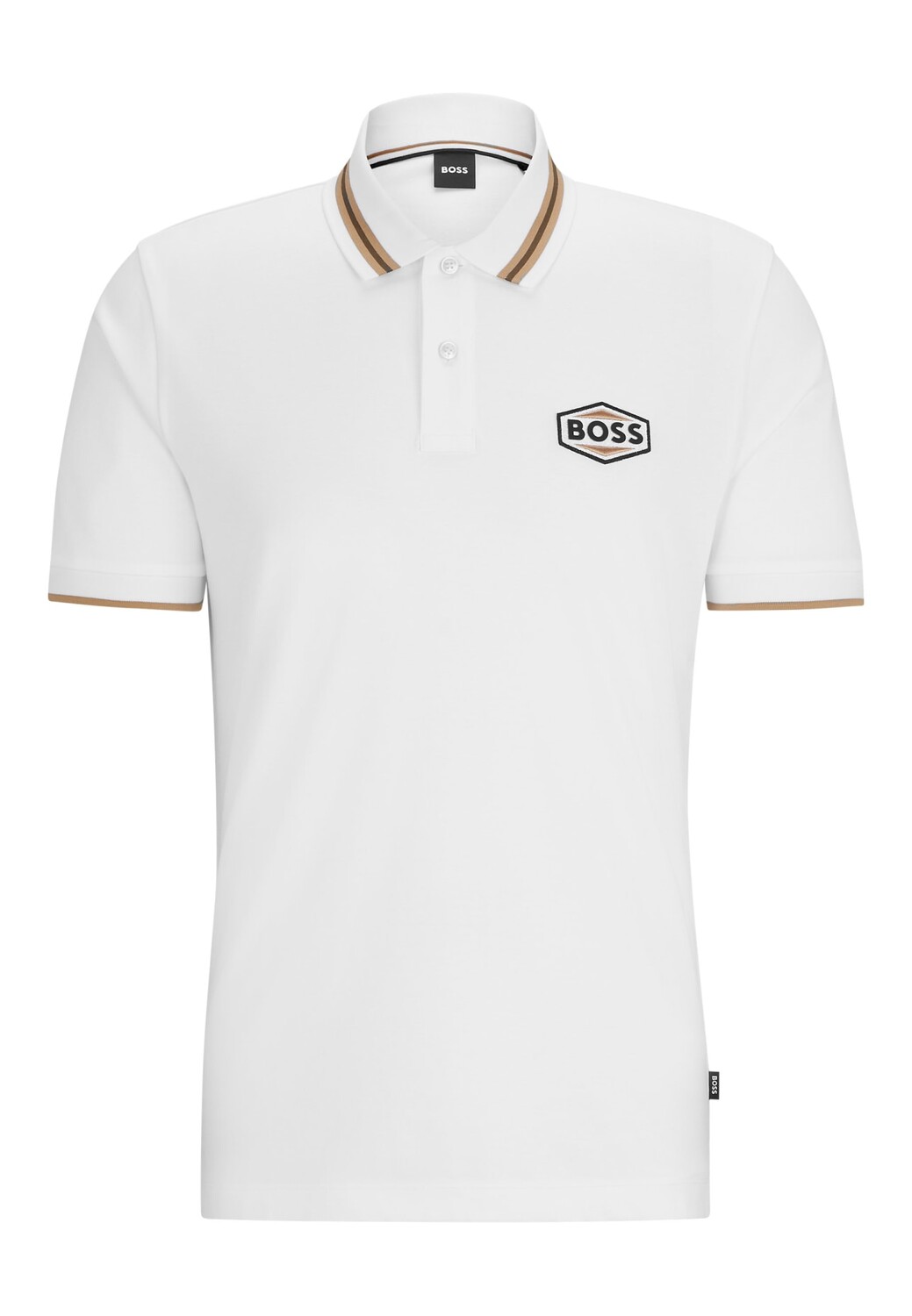 

Рубашка поло BOSS PARLAY 194 Regular Fit, белый