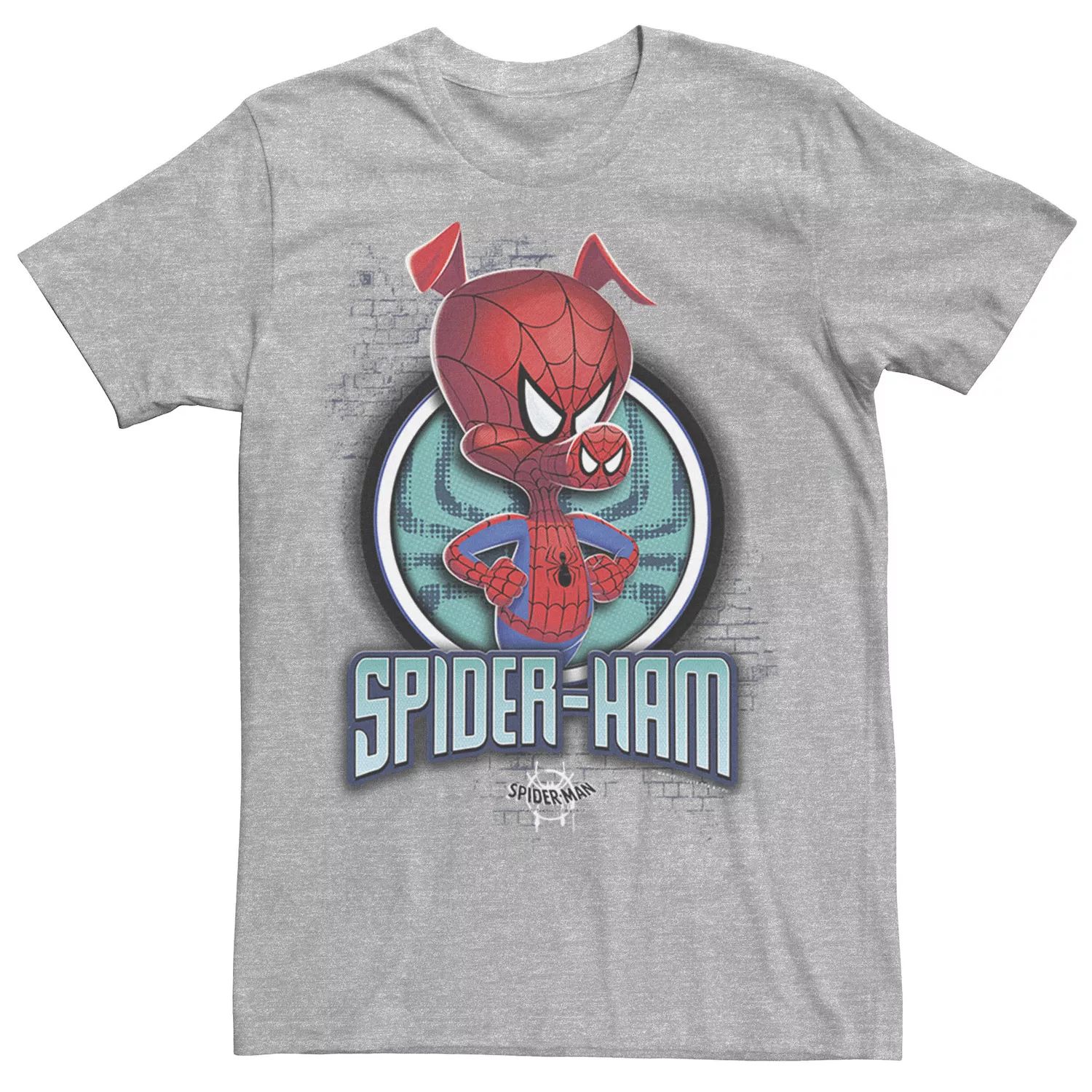 Мужская футболка с рисунком Spiderverse Spider-Ham Pose Marvel