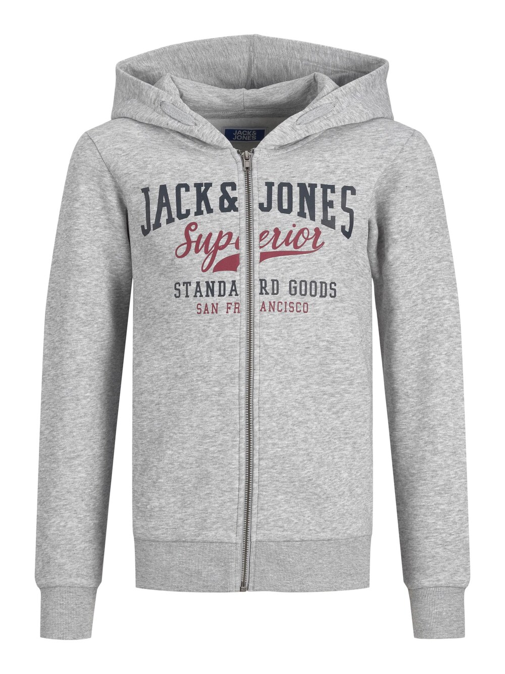 

Толстовка на молнии Jack & Jones Junior Logo, пестрый серый