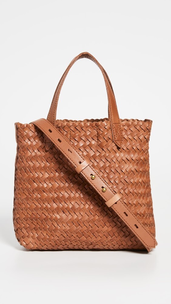 

Сумка-тоут Madewell The Small Transport Crossbody: Woven Leather Edition