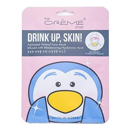 Корейская маска для ухода за кожей, расширенная маска для всего лица, ежедневная натуральная эссенция, успокаивающая тканевая маска для лица с пингвином, The Creme Shop