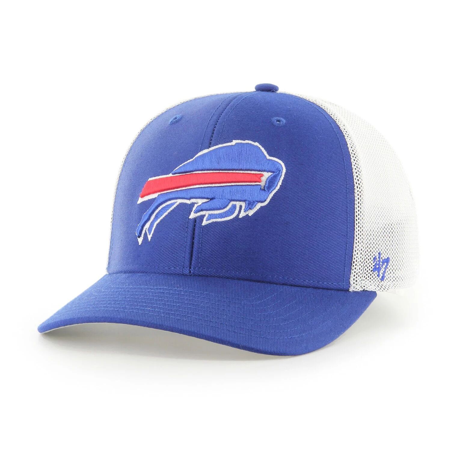 

Мужская шляпа '47 Royal/White Buffalo Bills Trophy Trucker Flex Hat