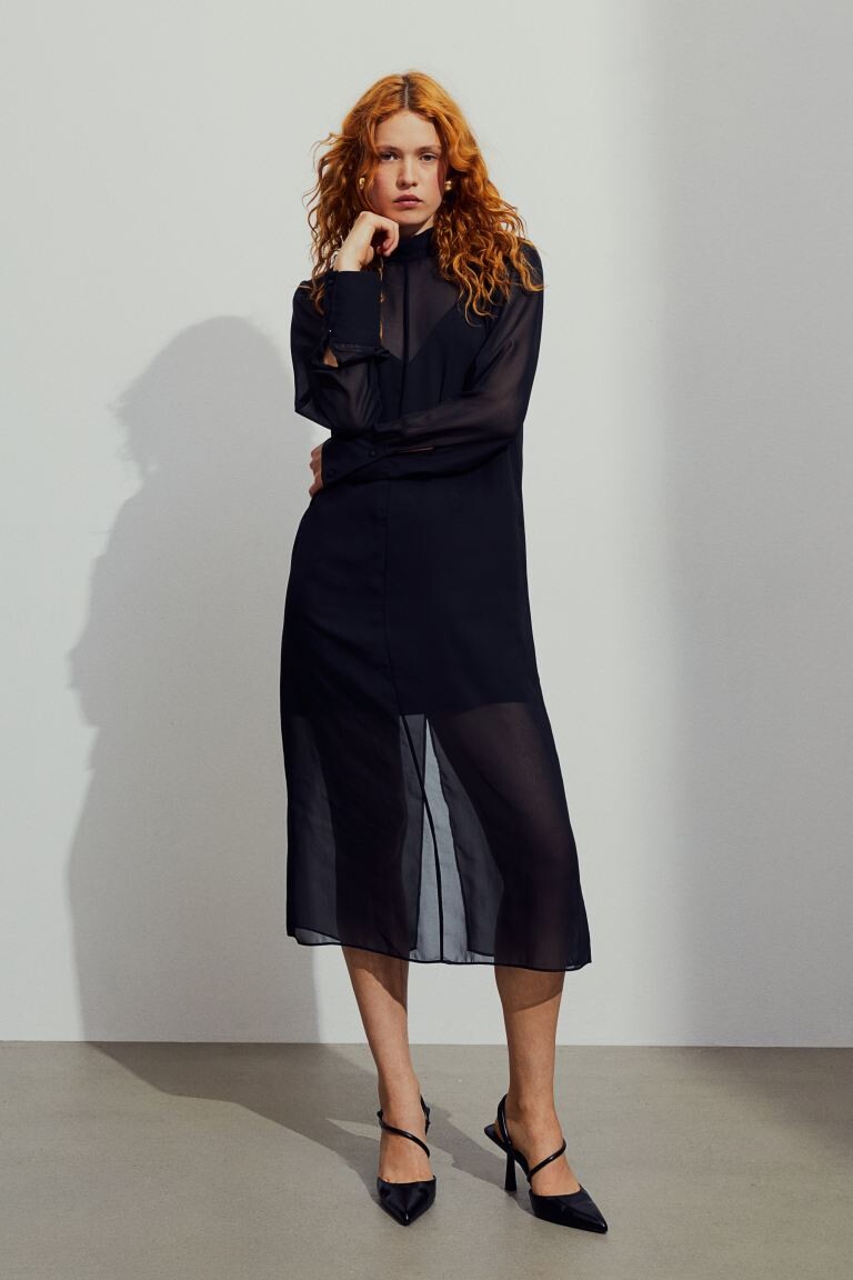 

Шифоновое платье H&M