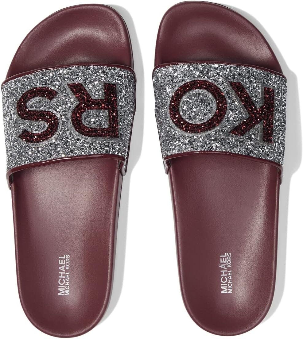 

Сандалии на плоской подошве Gilmore Slide MICHAEL Michael Kors, цвет Merlot