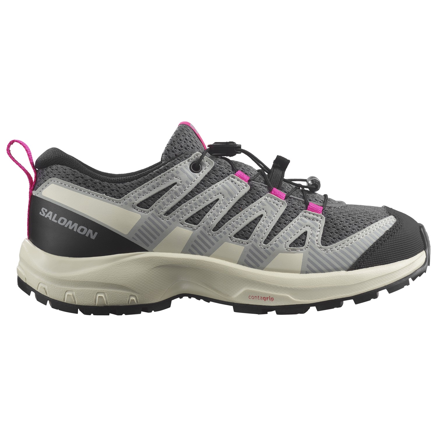 Мультиспортивная обувь Salomon XA Pro V8 Junior, цвет Quiet Shade/Pearl Blue/Pink Glo