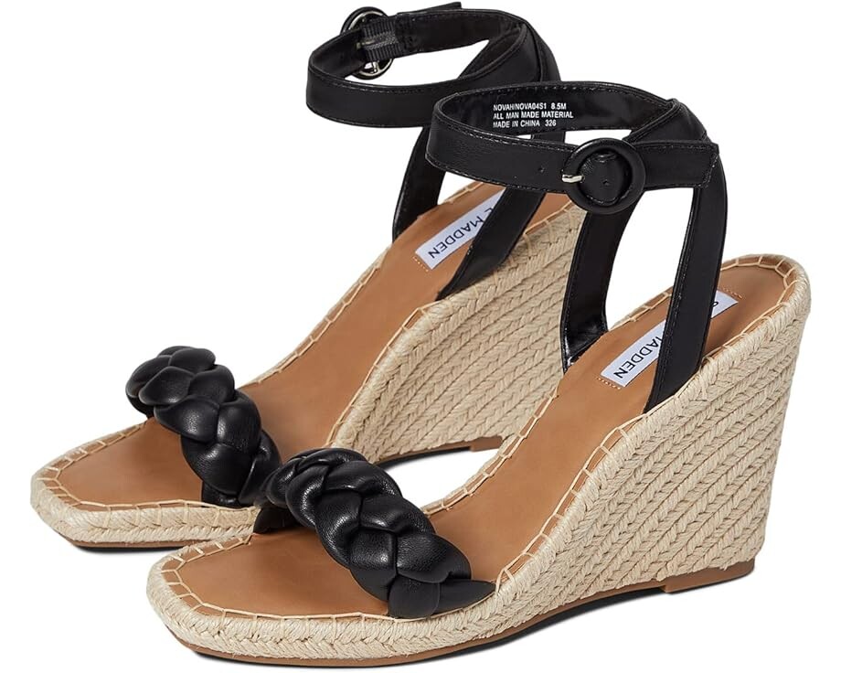 Туфли Steve Madden Novah Wedge Sandal, черный