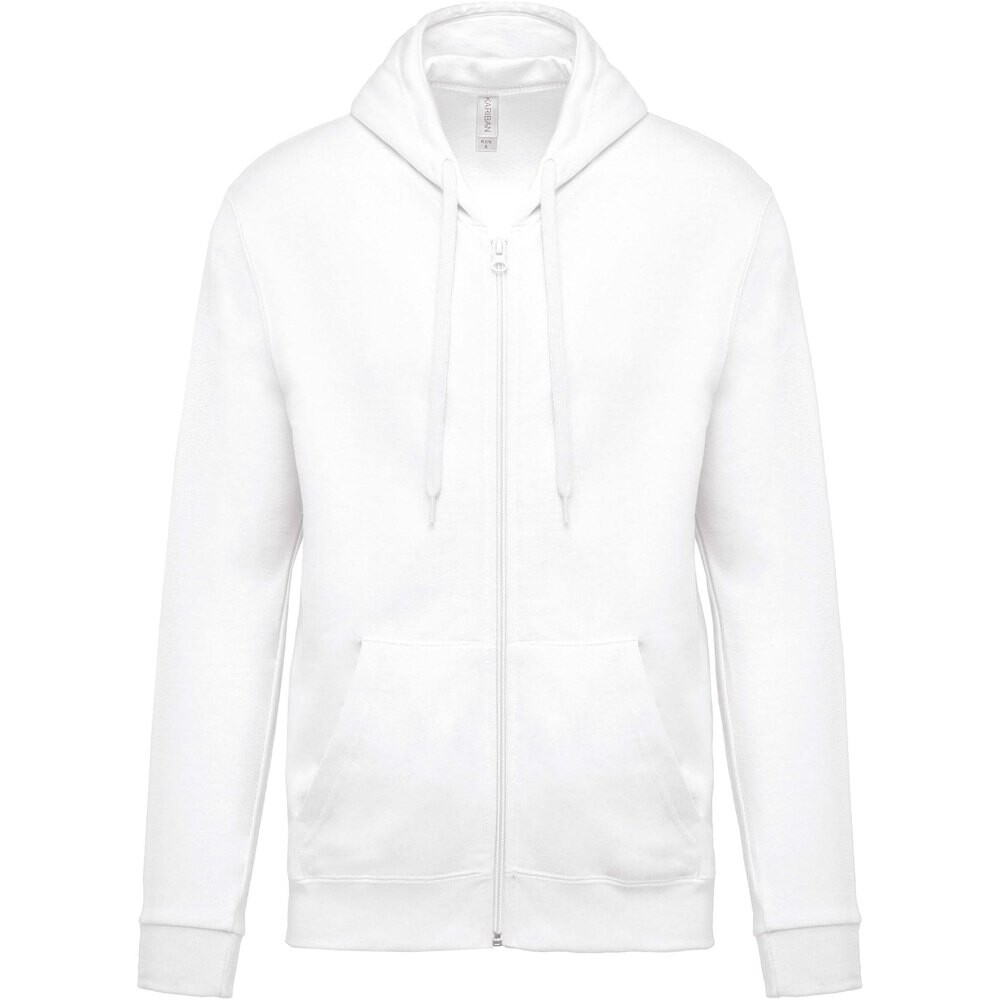 

Толстовка Kariban Hooded With Zip Molleton, белый