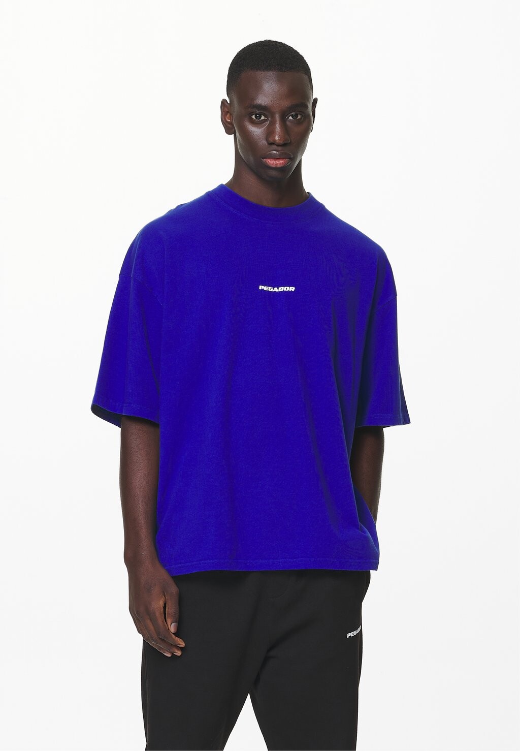 

Базовая футболка Logo Boxy Tee Pegador, стираный бесконечный синий