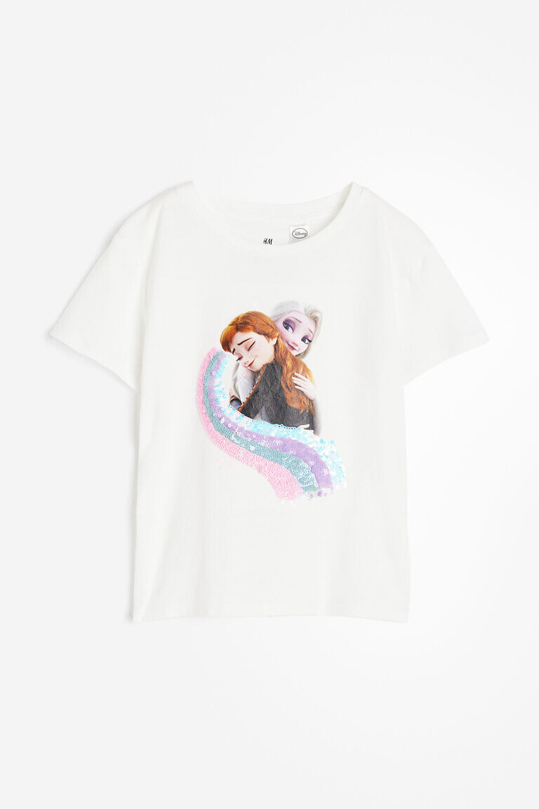 

Футболка с пайетками H&M, белый