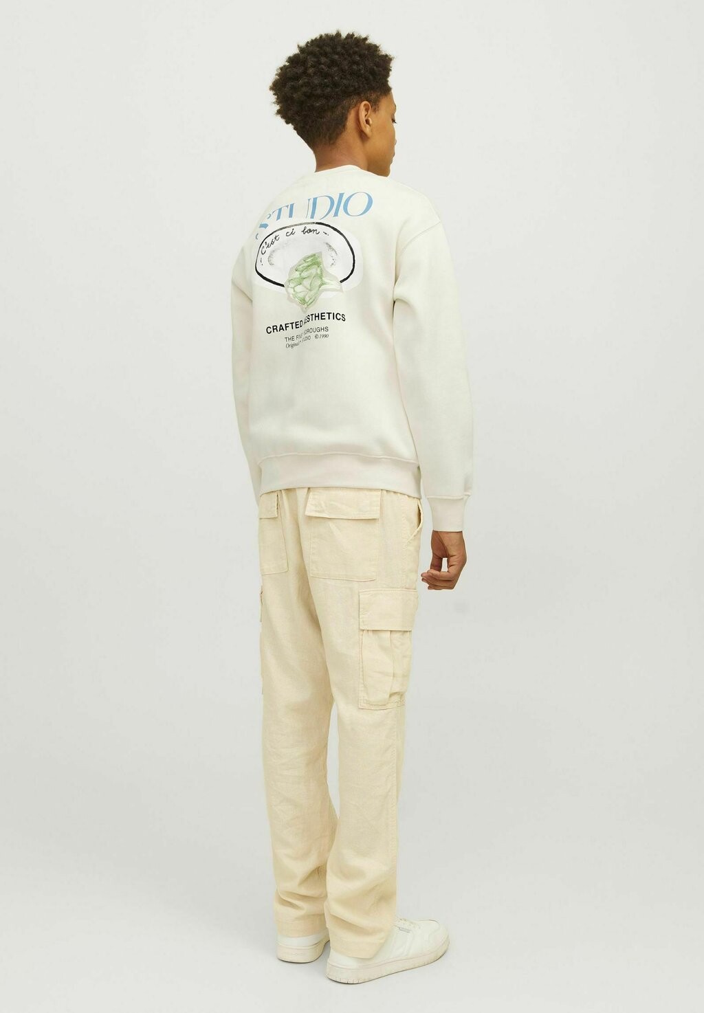 

Толстовка JORBROOKLYN GRAPHIC CREW Jack & Jones, кремовый