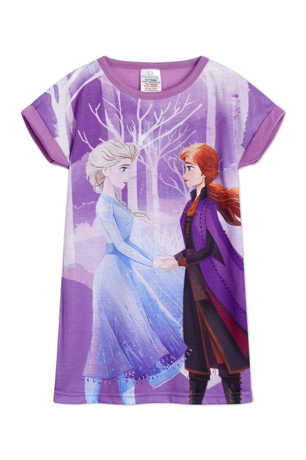цена Ночное платье Frozen с короткими рукавами Disney, мультиколор