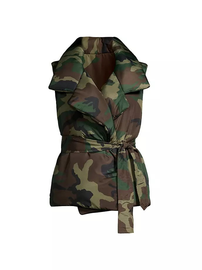 

Жилет с завязками на талии для спального мешка Norma Kamali, цвет camo