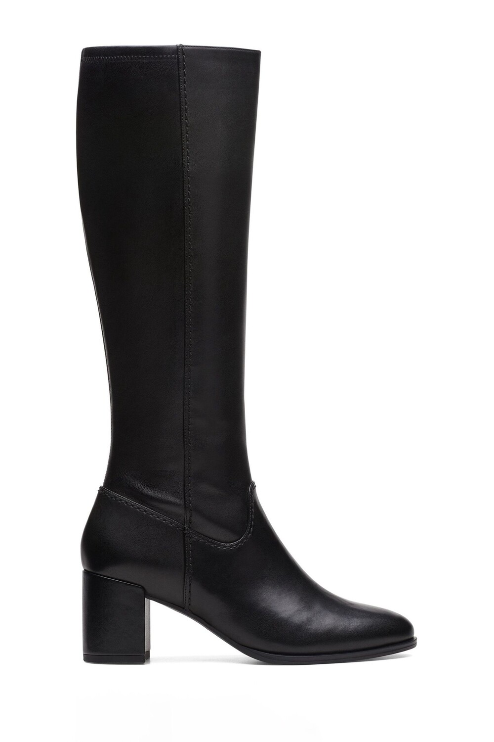 

Freva55 длинные кожаные туфли Clarks, черный