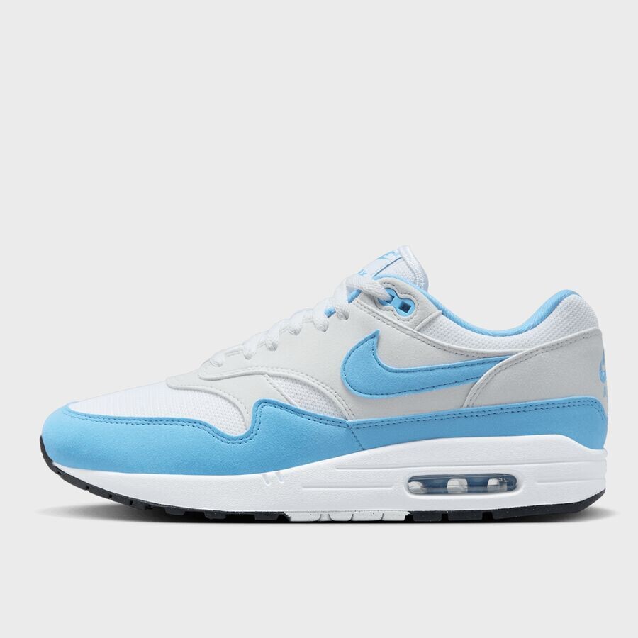 

Кроссовки Air Max 1 NIKE, цвет white/blue/black