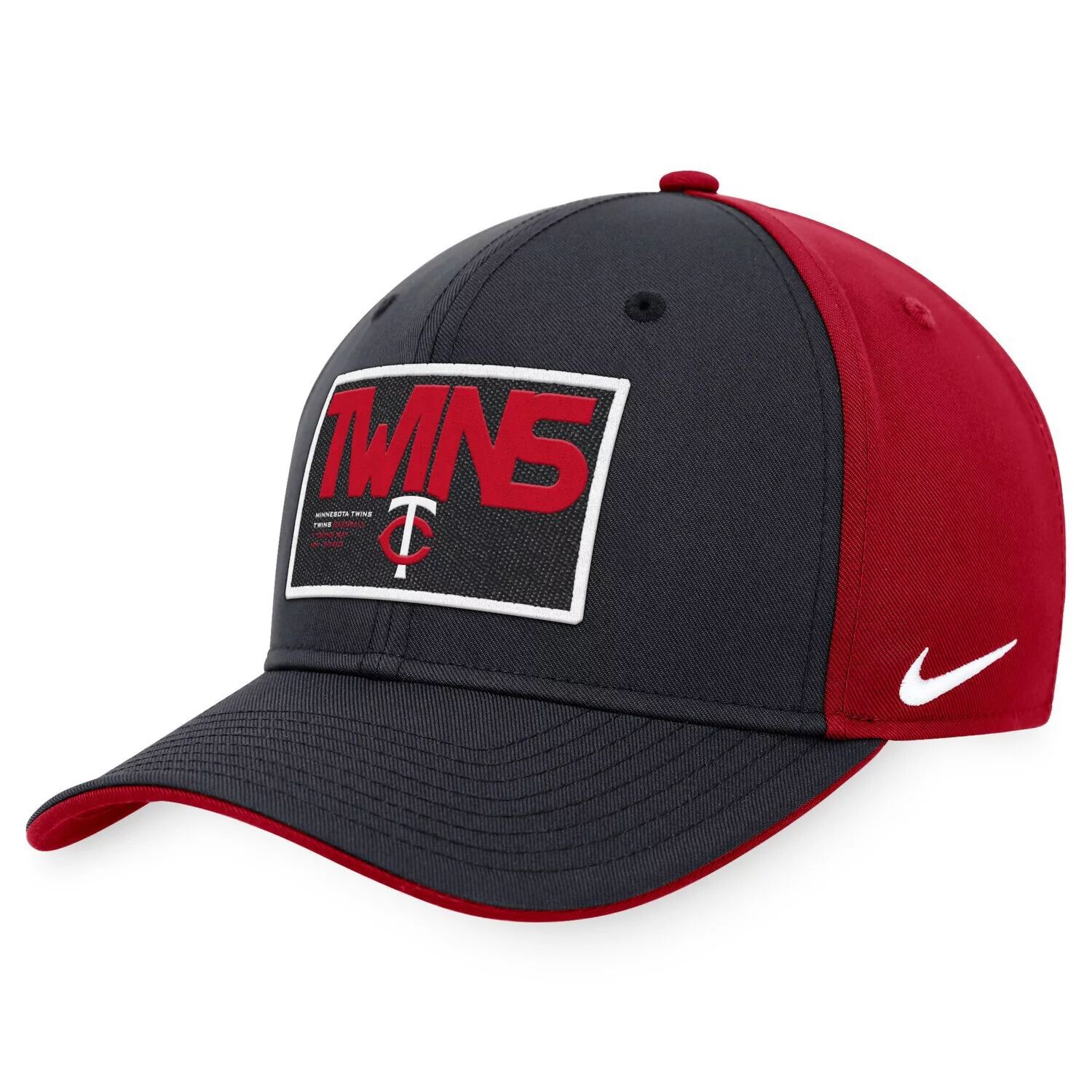 

Мужская темно-синяя/красная кепка Nike Minnesota Twins Classic99 с цветными блоками Performance Snapback