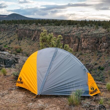Палатка Maxfield: 1-местная, 3-сезонная Klymit, оранжевый/серый