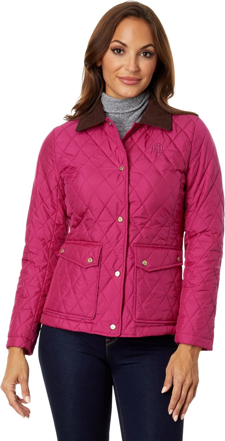 

Куртка Barn Quilt Patch Pockets LAUREN Ralph Lauren, цвет Fuchsia Berry