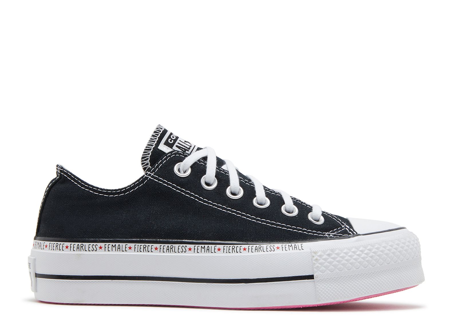 

Кроссовки Converse Wmns Chuck Taylor All Star Lift Low 'Fierce Fearless Female', черный