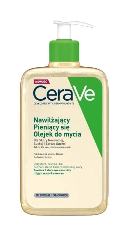 CeraVe Nawilżający Olejek do Mycia масло для умывания лица и тела, 236 ml cerave масло очищающее пенящееся 236 мл