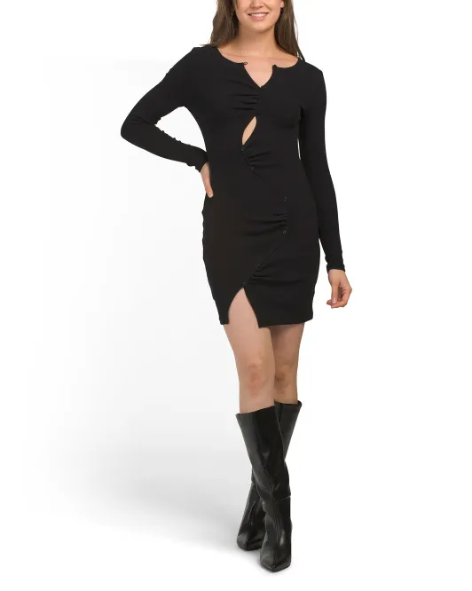 

Мини-платье Prula с длинными рукавами Johansen, черный