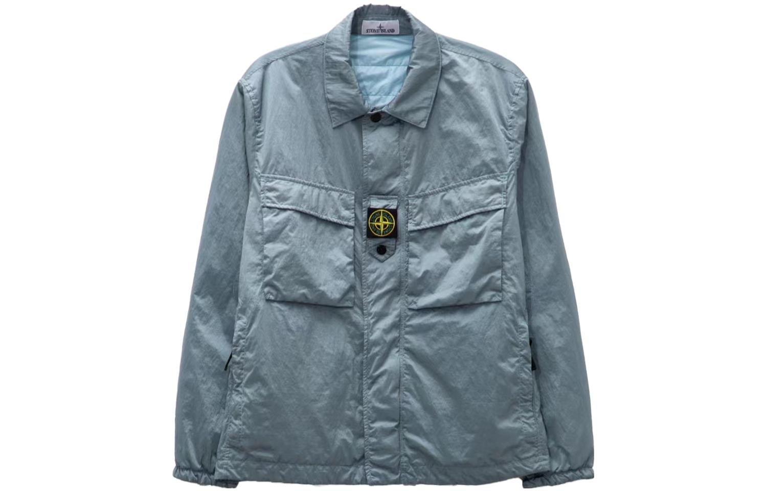 

FW23 Мужская легкая куртка синего цвета Stone Island, голубой