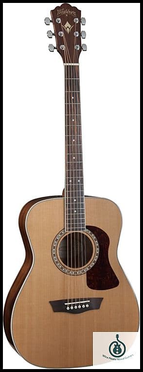 Акустическая гитара Washburn Heritage 10 Series, Folk, Solid Cedar Top, Mahogany Back & Sides HF11S, Free Shipping