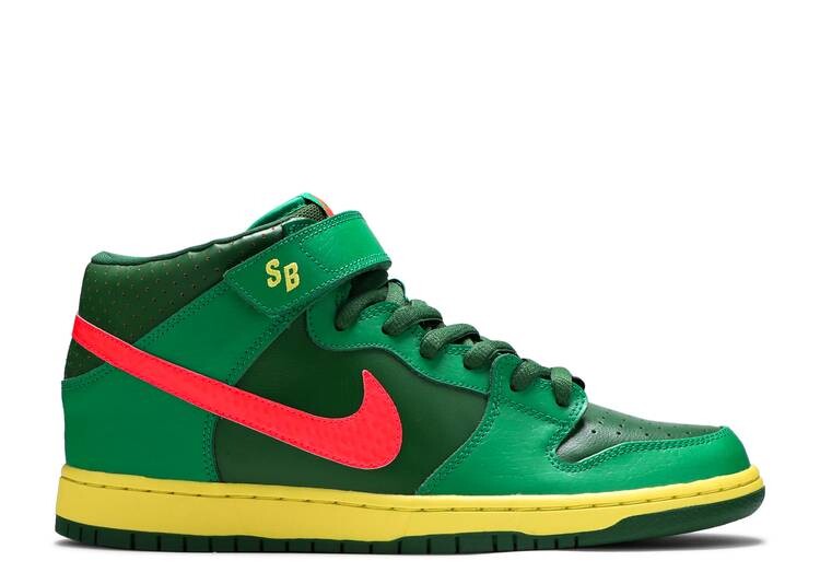 

Кроссовки Nike DUNK MID PRO SB 'WATERMELON', зеленый