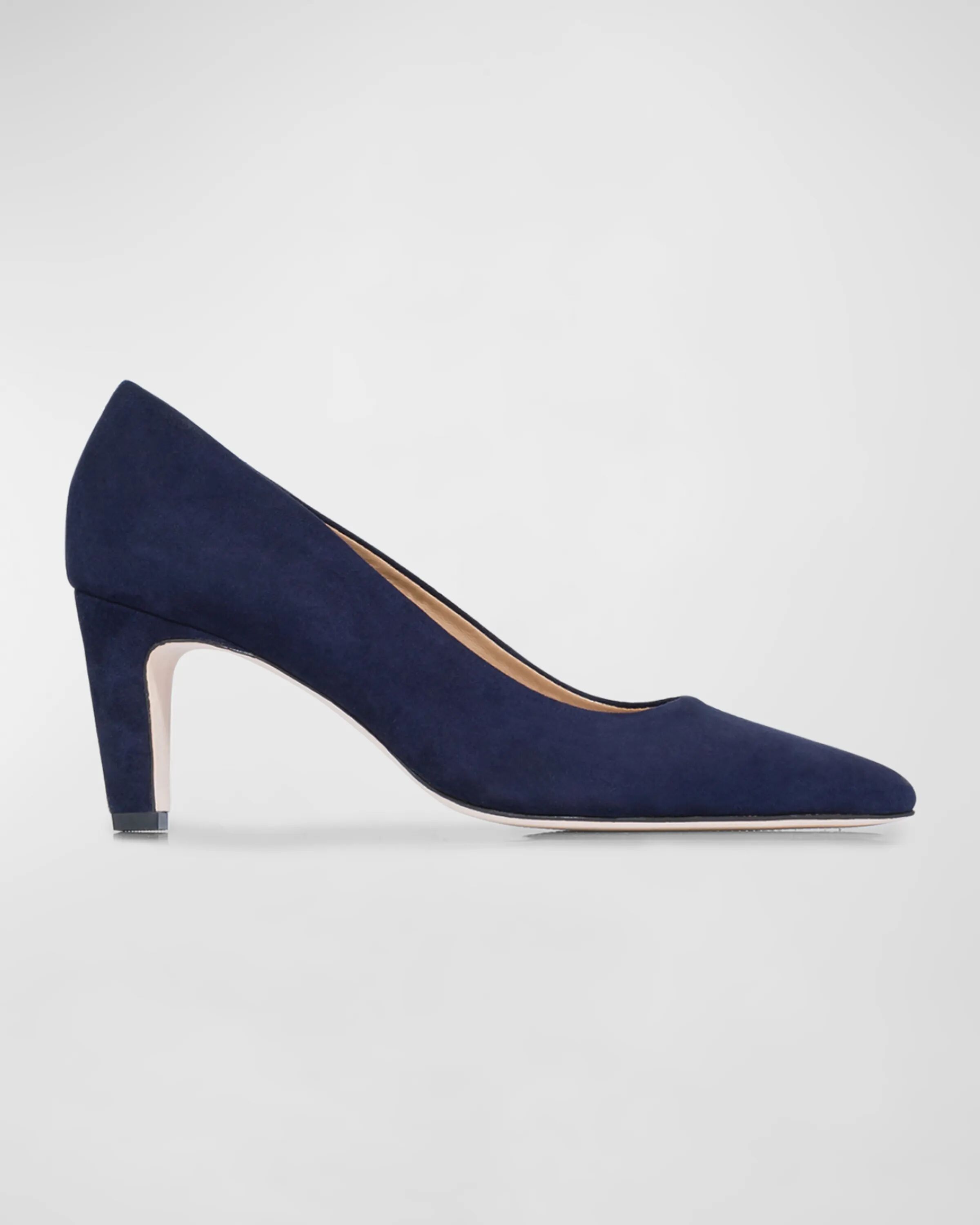 

Классические замшевые туфли Giselle Bernardo, цвет Dark Navy Kid Suede