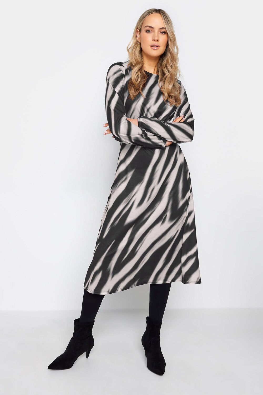 

Высокое чайное платье Long Tall Sally, черный