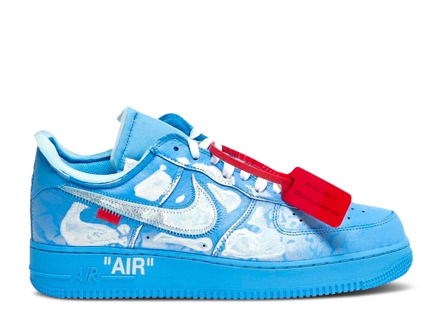 Кроссовки Nike Off-White X Cassius Hirst X Air Force 1 Low '07 'Mca', синий лимитированные кроссовки nike off white x cassius hirst x air force 1 low 07 mca синий