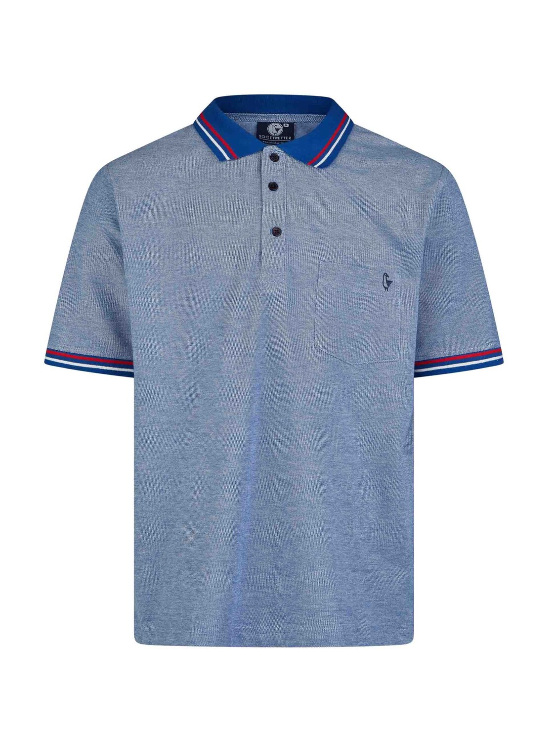

Поло SCHIETWETTER Polo Shirt Kan, 100% Baumwolle,, цвет blue/white