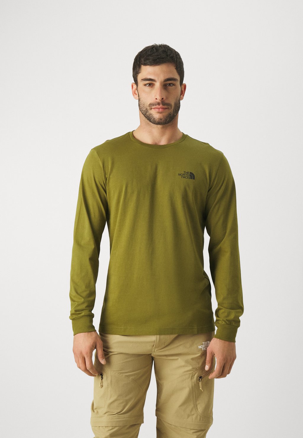 

Футболка с длинным рукавом Easy Tee The North Face, цвет forest olive