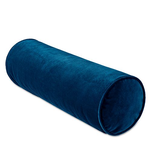 Декоративная подушка из хлопкового бархата, 7 x 21 дюйм Surya, цвет Blue подушки для малыша tkano подушка декоративная из хлопкового бархата essential 45х45
