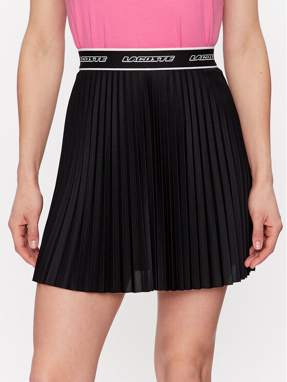 Плиссированная юбка стандартного кроя Lacoste, черный