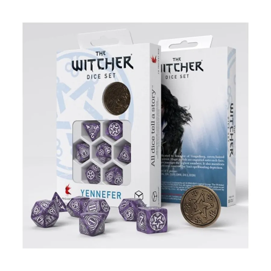 

Йеннифэр - Набор кубиков «Сирень и крыжовник» (7), Witcher Dice Sets