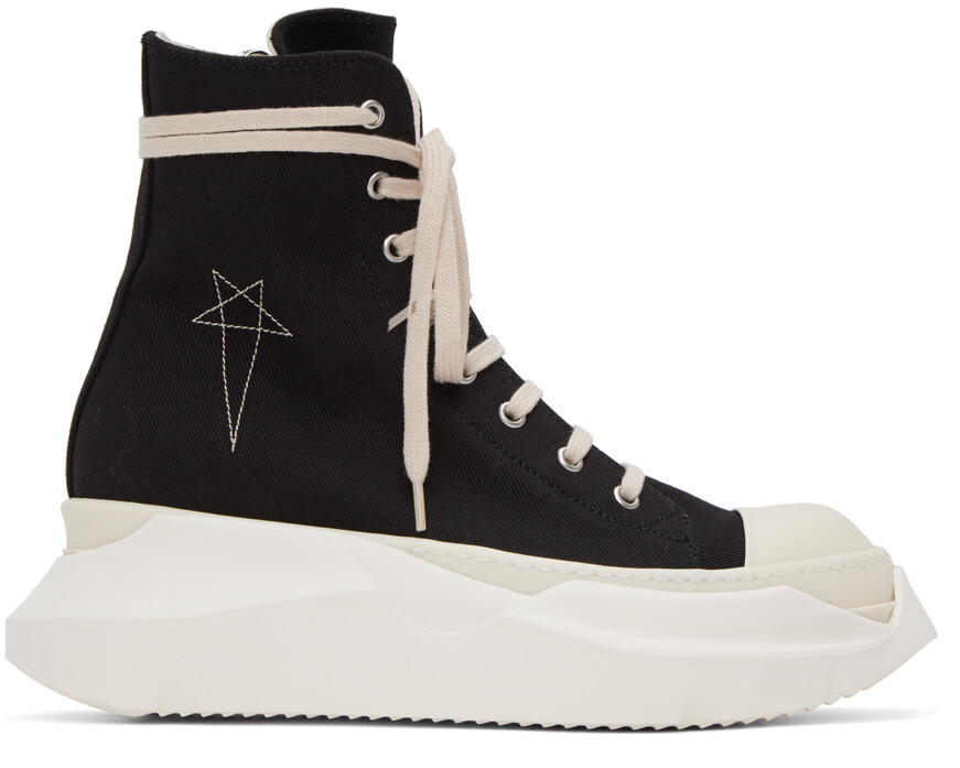 

Черные кроссовки с абстрактными узорами Rick Owens Drkshdw
