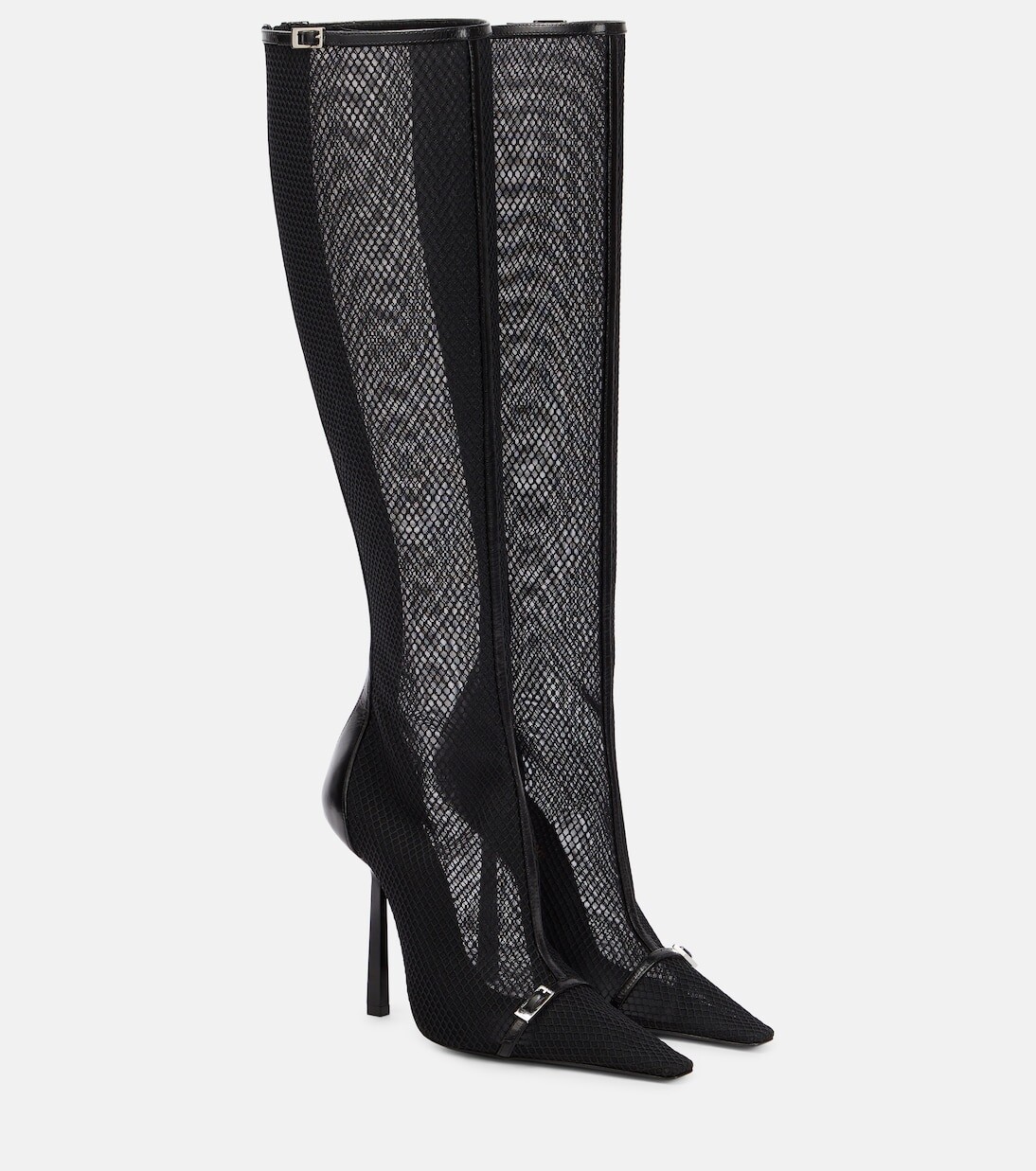 

Сапоги oxalis в сетку до колена Saint Laurent, черный