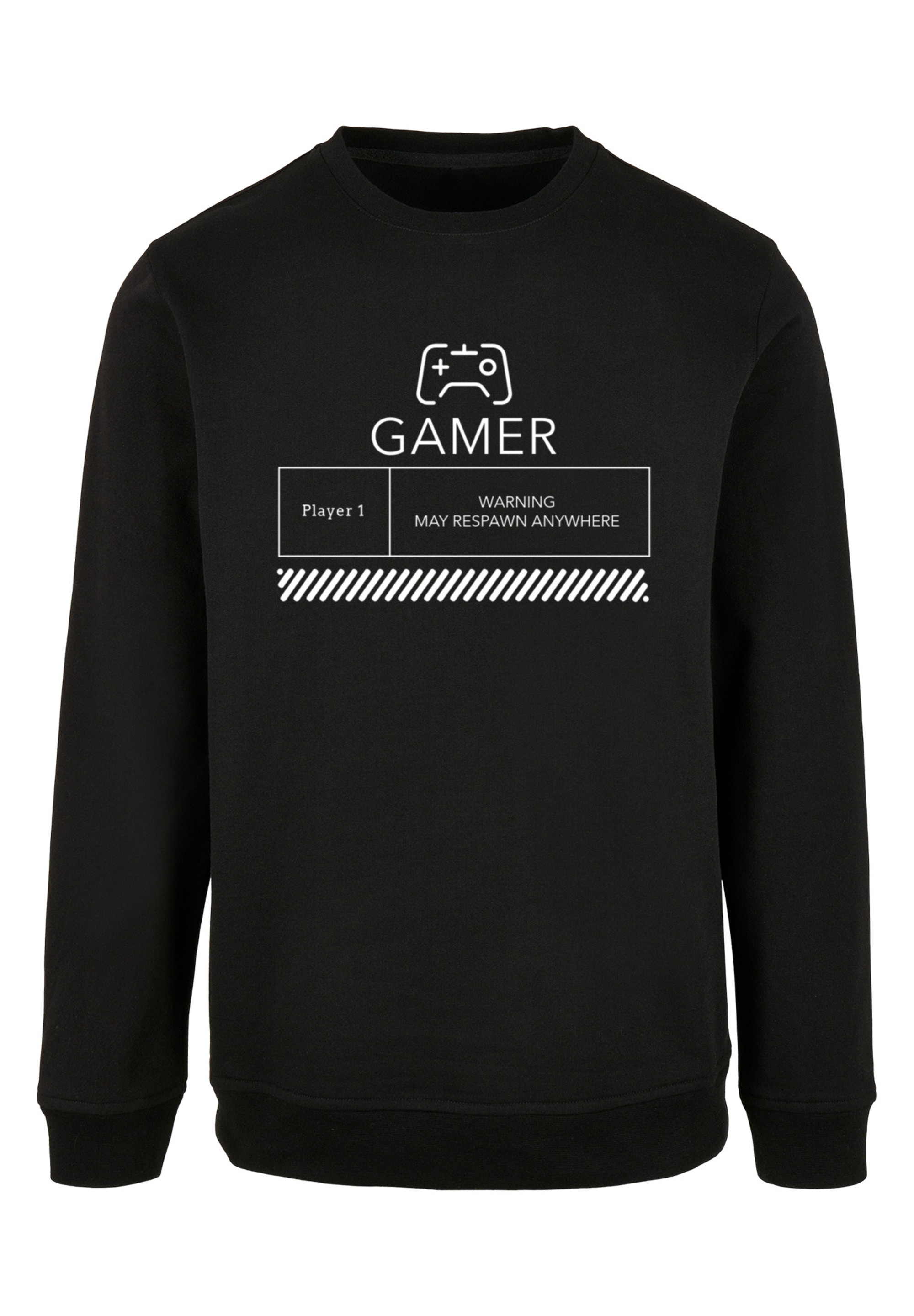 Пуловер F4NT4STIC Sweatshirt Retro Gaming May Respawn Anywhere, черный