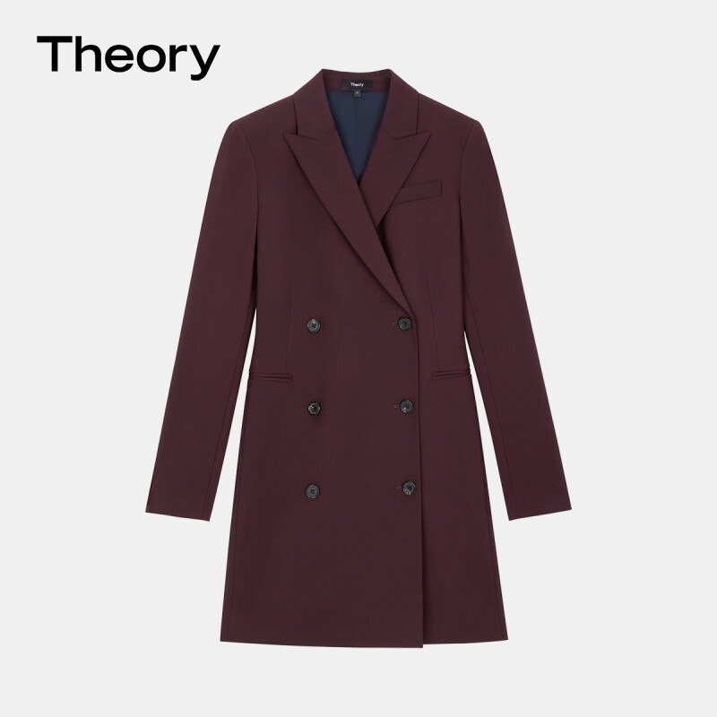 

Платье шерстяное Theory, темно-коричневый