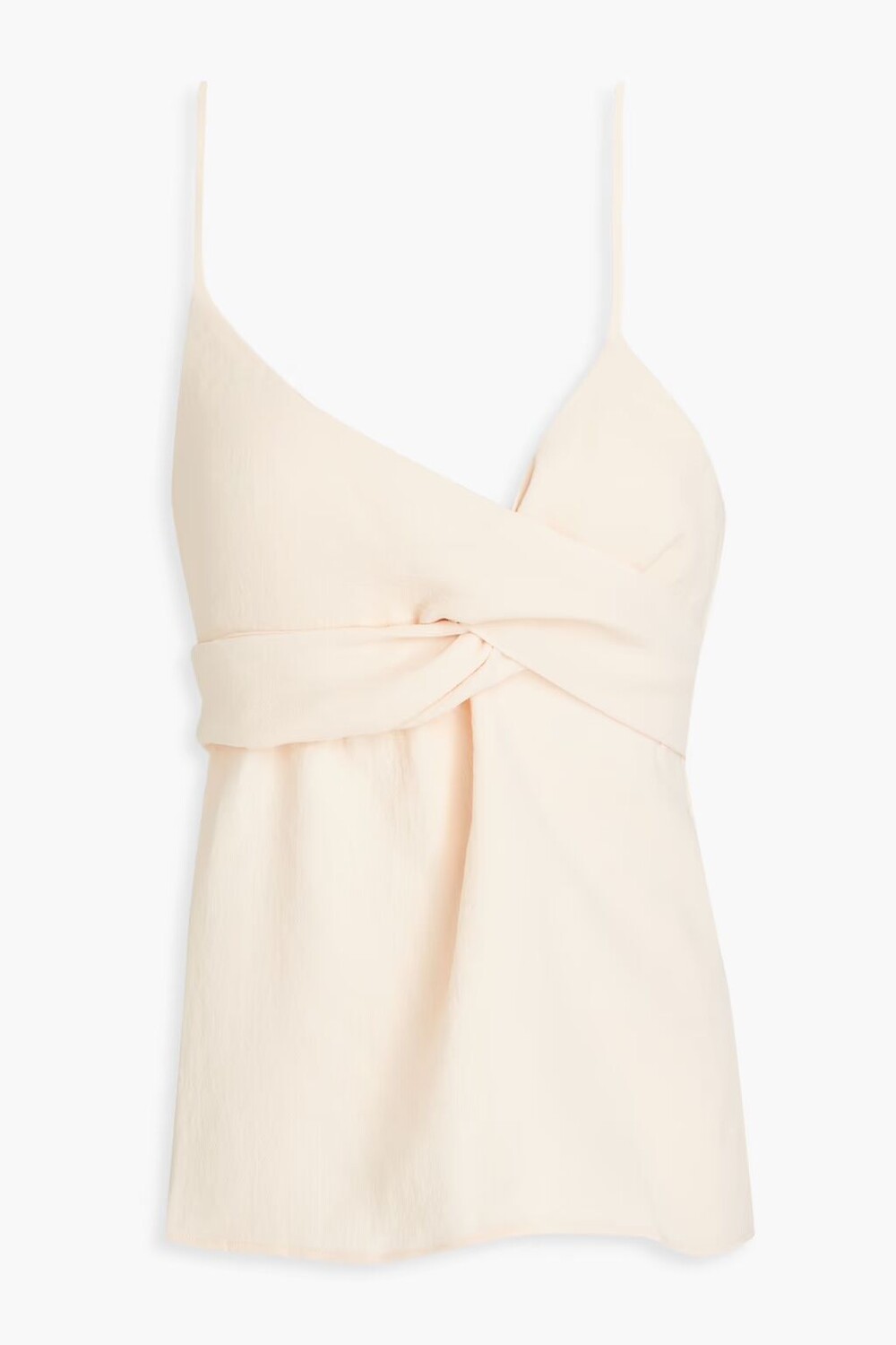 

Топ из крепа с завязками на спине и подкручивающимся передом Ba&Sh, цвет Blush