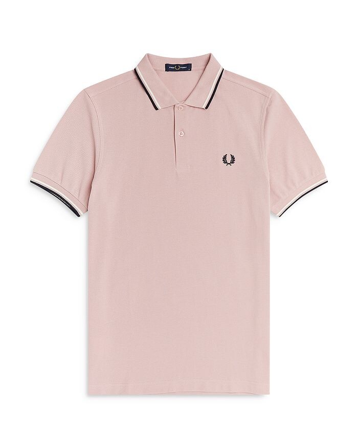 

Поло узкого кроя с двумя кончиками Fred Perry, Серый