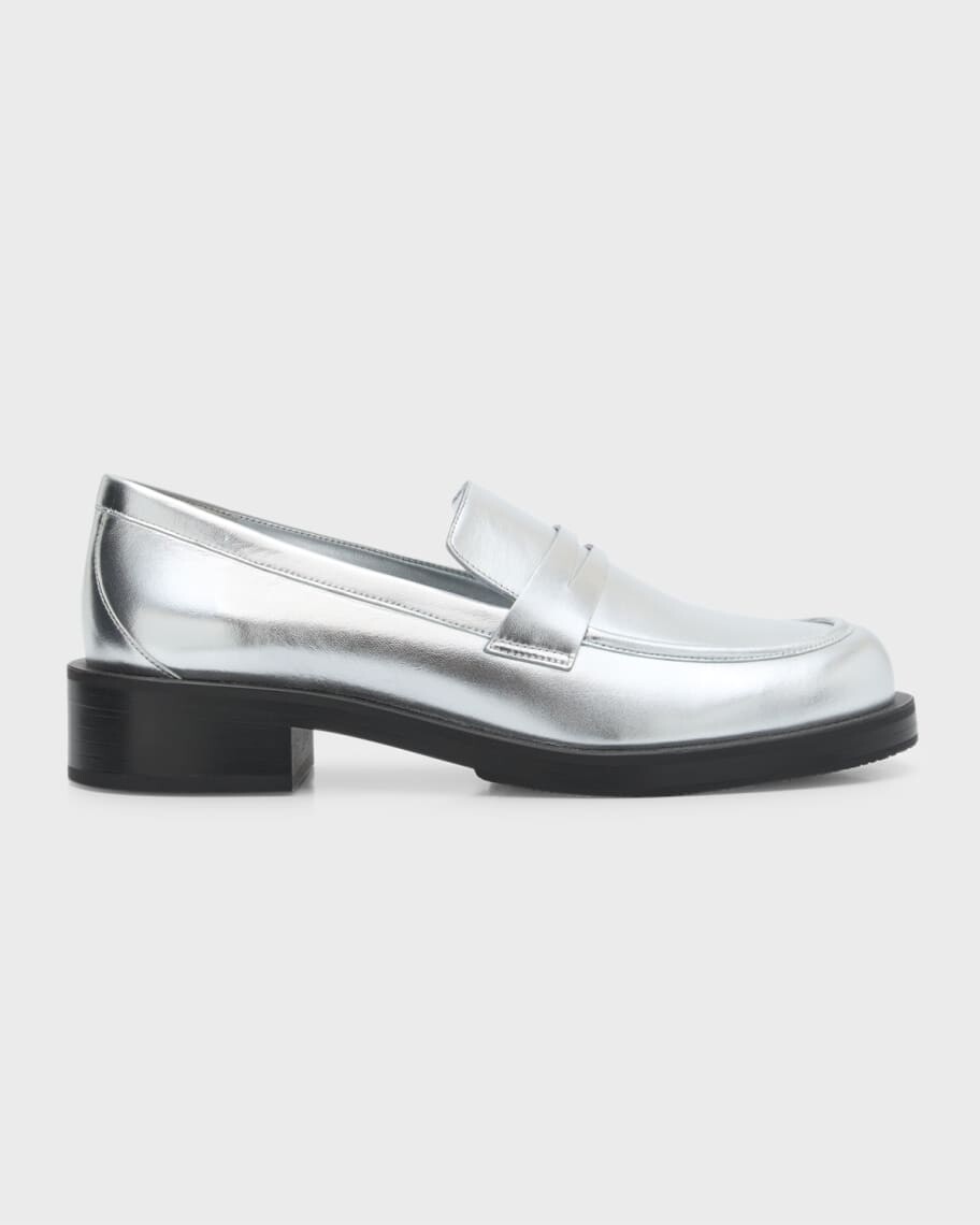 

Металлизированные пенни-лоферы Palmer Stuart Weitzman