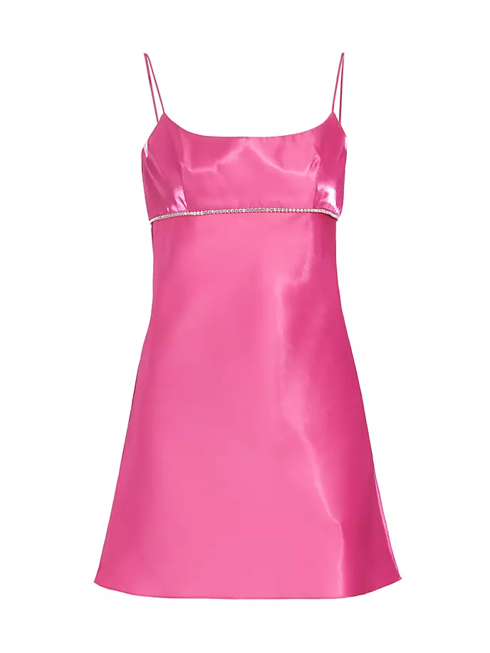 Мини-платье Lamé с кристаллами Kiersten Amanda Uprichard, розовый