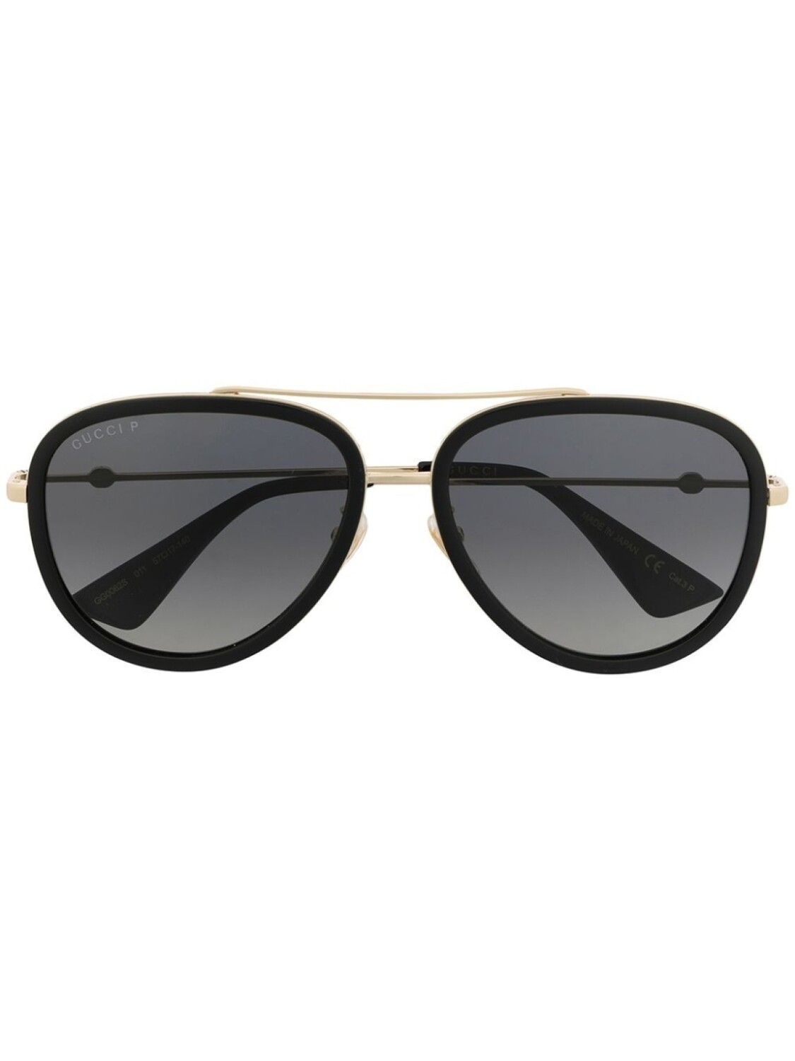 

Gucci Eyewear солнцезащитные очки-пилоты с градиентными линзами, черный