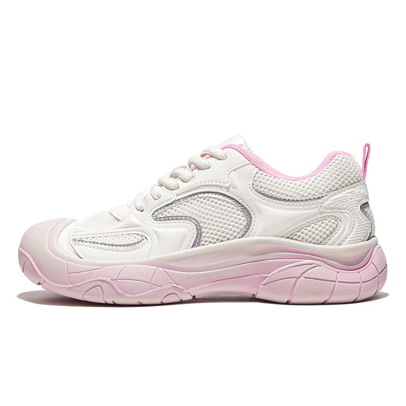 

Кроссовки Lifestyle женские низкие бежево-розовый Feiyue
