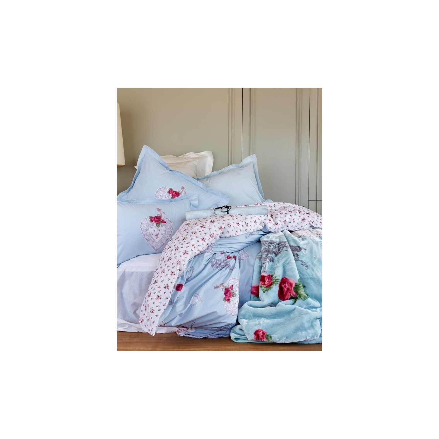 комплект постельного белья с вышивкой karaca home Комплект постельного белья Karaca Home Sasha Ranforce