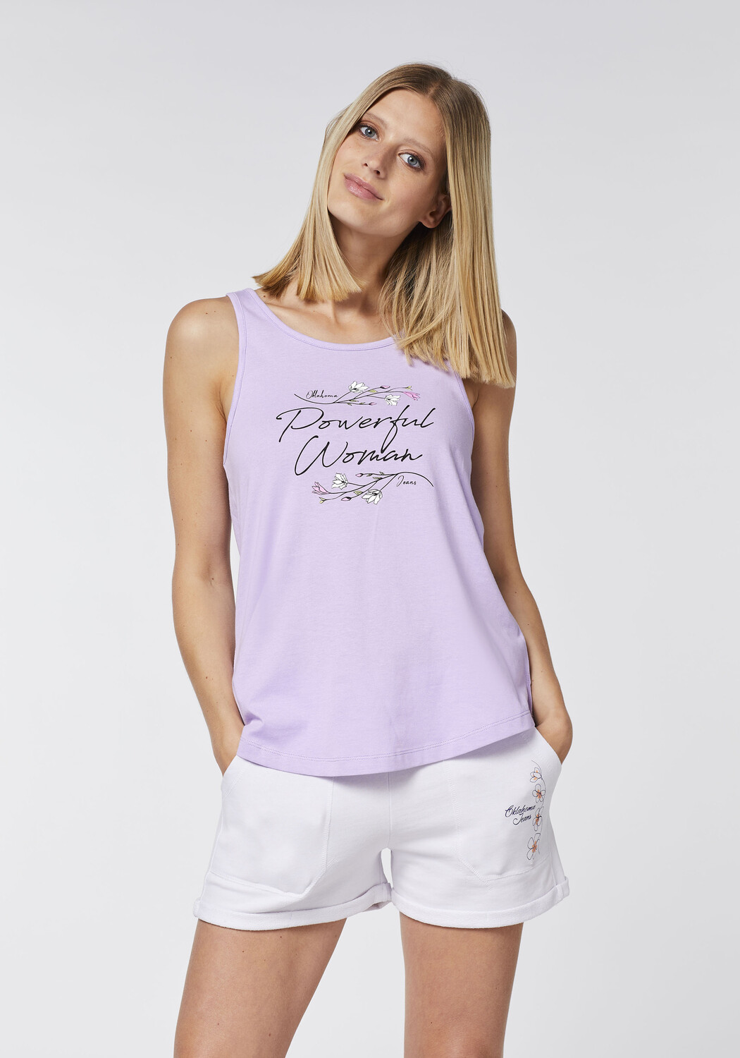 

Топ Oklahoma Jeans Tank, фиолетовый