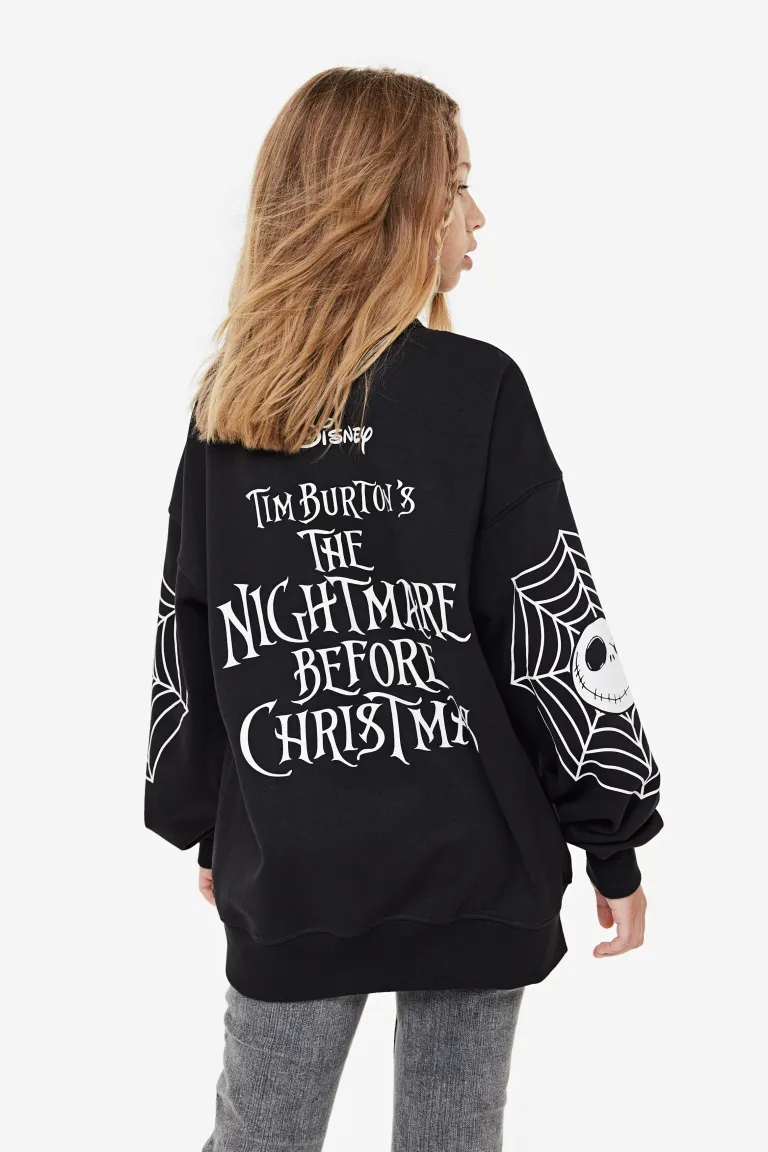 

Объемная толстовка H&M, черный