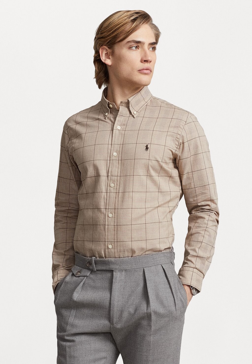 

Рубашка LONG SLEEVE SPORT Polo Ralph Lauren, коричневый мульти