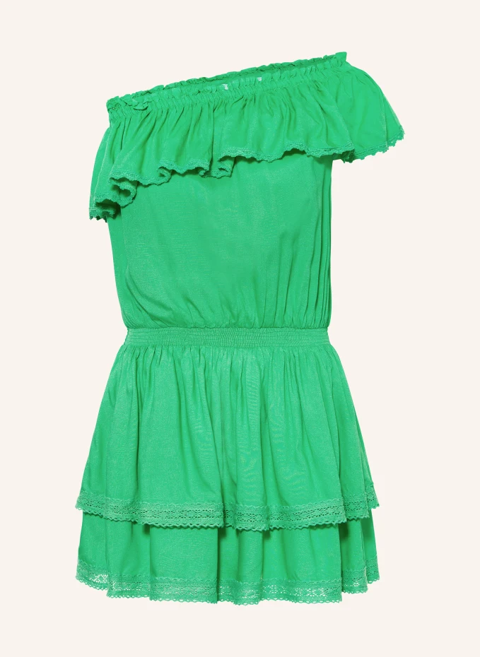 Платье на одно плечо debbie с рюшами Melissa Odabash, зеленый